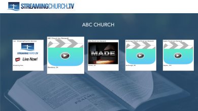 Church live stream on Roku and Apple TV