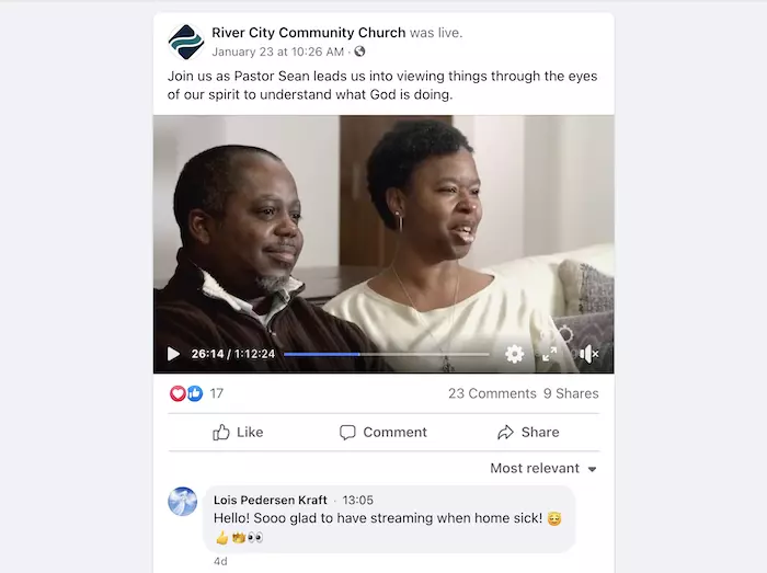 Live stream your church sermon on Facebook